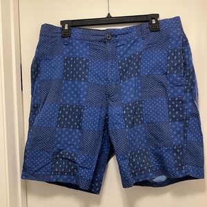 Chaps Blue shorts. Size is 34 waist and it fits like a slim fit.